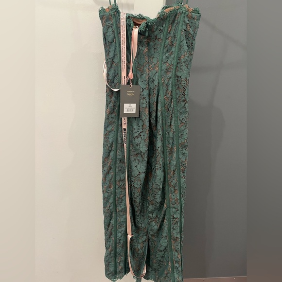 NWT House of CB Midi Maxi Dress Green Lace Joelle Underwire Bodycon size S - Picture 8 of 10